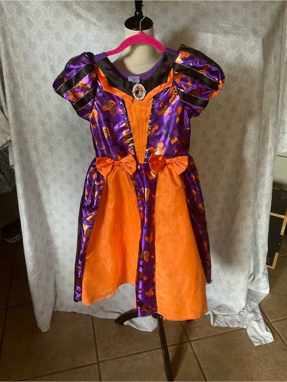 Disney Minnie Mouse Halloween Dress Costume w Hat
